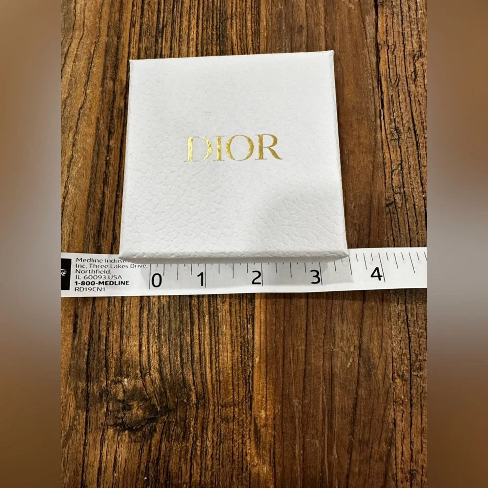 Dior White Jewelry box with Gold Logo